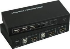 MicroConnect HDMI & USB KVM Switch 2 ports