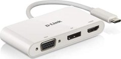 D-Link DUB-V310 3-in-1 USB-C to HDMI/VGA/DisplayPort Adapter