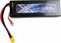 Amewi Zubehör LiPo Akku 2S  7,4V 4000mAh 45C Hardcase XT60