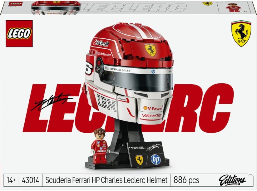 LEGO Editions Kask Charles Leclerc Scuderia Ferrari HP (43014)