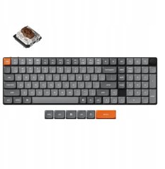 Keychron Keychron K17 Max QMK Wireless Custom Mechanical Keyboard RGB Backlight (Hot-Swappable) / Low Profile Gateron Mechanical / Brown