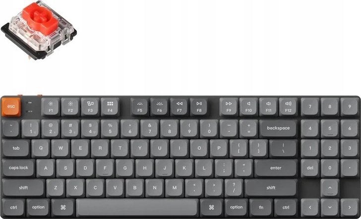 Keychron Keychron K13 Max QMK/VIA Wireless Custom Mechanical Keyboard White Backlight / Low Profile Gateron Mechanical / Red