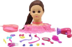 Happy Friend - Hairstyling Head Brown Hair (504405) /Pretend Play /Multi