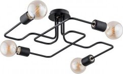 Alfa Lampa na strop Hook 4 Punktowa Čierna 24744