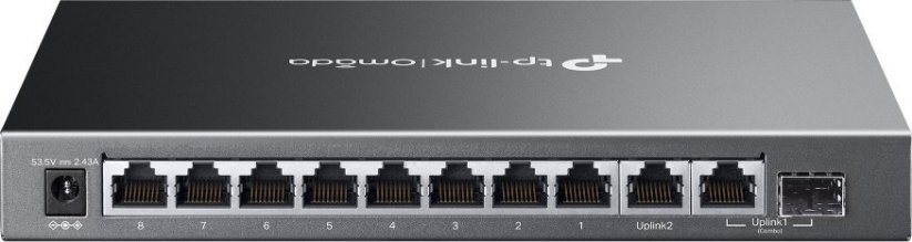 TP-Link TP-Link Omada ES210GMP łącza sieciowe Zarządzany Gigabit Ethernet (10/100/1000) Obsługa PoE Čierny