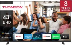 Thomson Q70 Series televízor109,2 cm (43") 4K Ultra HD Smart TV Wi-Fi Čierny