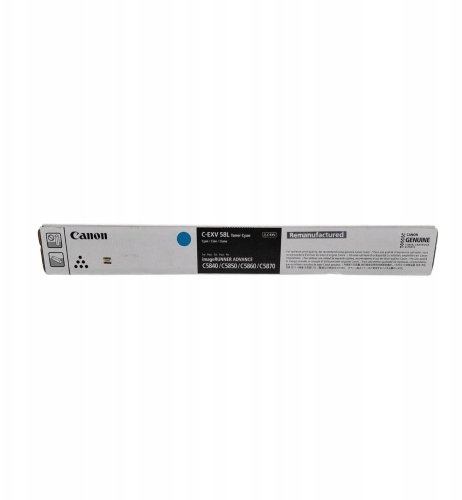 Canon Kaseta z tonerem - C-EXV58L - remanufactured - - cyan - 26.000 stron (3767C005)