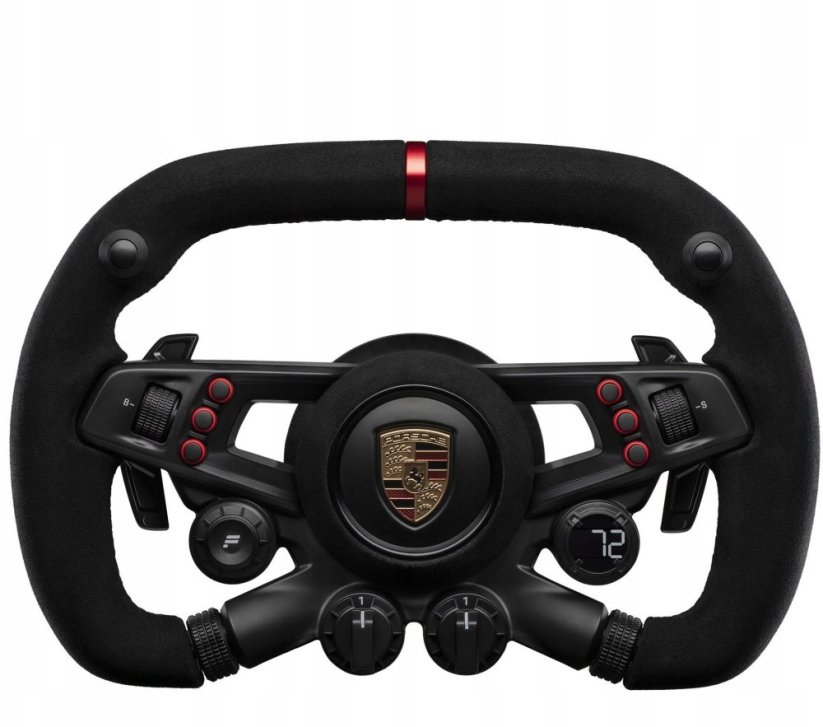 Fanatec CSL Elite Porsche Vision GT, zamsz, OLED-Display, 310 mm szerokości - Čierny (CSL_E_SW_PVGT)