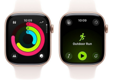 Apple Watch 11 GPS + Cellular 46mm Rose Gold Alu Sport Band M/L Różowy (MFCJ4ZR/A)