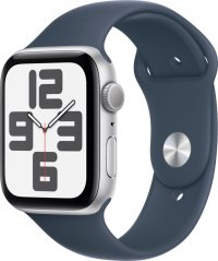 Apple Watch Apple Watch SE2 (2023) V2 GPS 44mm Silver Aluminium Case with Sport Band S/M - Storm Blue EU