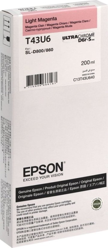 Epson Epson ink cartridge light magenta T 43U 200 ml    T 43U64N