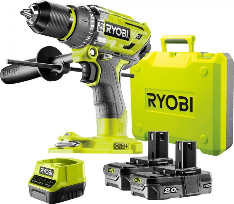 Ryobi R18PD7-220B 18 V 2 x akumulátor 2 Ah