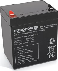 Europower akumulátor 12V 5Ah AGM EP5-12