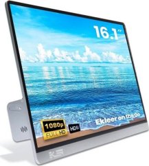 Ekleer EKLEER 16" Portable LCD Display USB Type-C ink. Travel Pouch