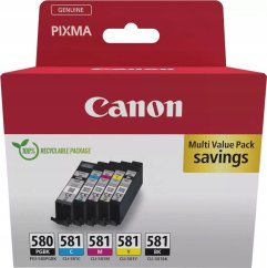 Canon Zestaw tuszów PGI580/CLI-581 PGBK/C/M /Y/BK MULTI 2078C007