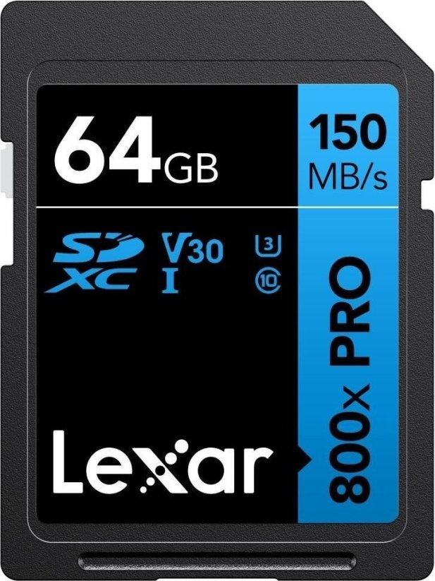 Lexar 800X Pro SDXC 64 GB Class 10 UHS-I/U3 V30 (LSD0800P064G-BNNNG)
