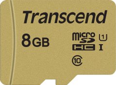 Transcend 500S MicroSDHC 8 GB Class 10 UHS-I/U1 V30 (TS8GUSD500S)