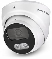 EVERMAX Kopułkowa Biela 5Mpx IR 40m AI IP67 mikrofon (EVX-IP5D01-IRW-Ai-W)
