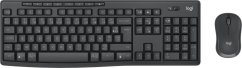 Logitech Logitech MK370 Combo for Business klawiatura Dołączona myszka RF Wireless + Bluetooth AZERTY Francuski Grafitový