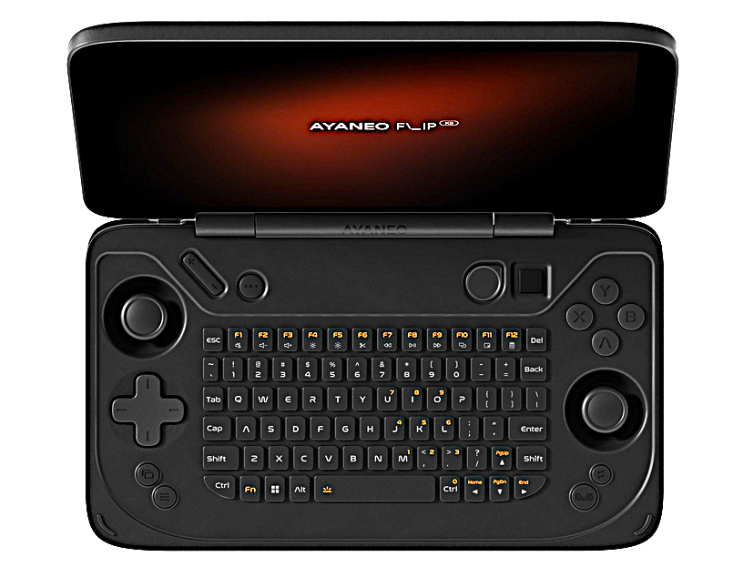 Ayaneo Flip KB – AMD Ryzen 7840U, 16 GB LPDDR5X, 512 GB SSD, Black