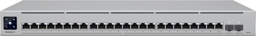 Ubiquiti Ubiquiti Switch UniFi 24xRJ45 10G/2xSFP28 25G Managed 19" Rack-Mountable, 1,3" Touchscreen