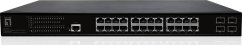 LevelOne LevelOne Switch 24x GE GEP-2861      4xGSFP 19" 390W 24xPoE+