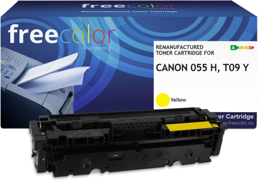 Freecolor Toner Canon 055H (3017C002) yellow 5600 stron remanufactured