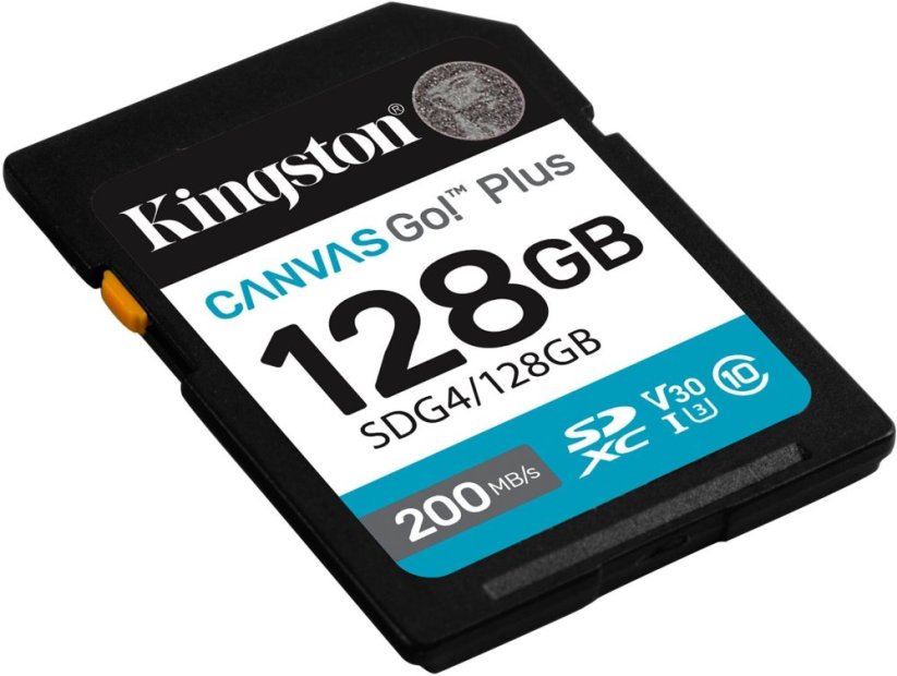 Kingston Canvas Go! Plus (Gen4) SDXC 128 GB Class 10 UHS-I/U3 V30 (SDG4/128GB)