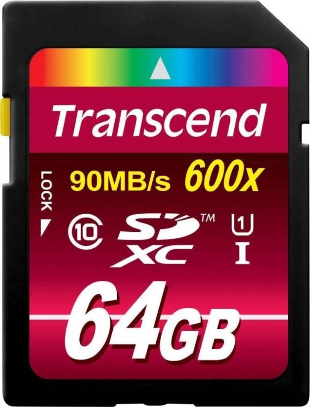 Transcend 600x SDXC 64 GB Class 10 UHS-I/U1  (TS64GSDXC10U1)