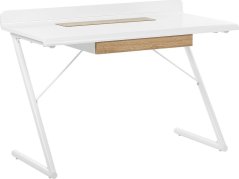 Beliani Focus Biało-Hnedé 120 cm x 60 cm