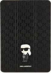 Karl Lagerfeld Etui Karl Lagerfeld KLFC10SAKHPKK Apple iPad 10.2 2019/2020/2021 (7., 8. i 9. generacji) Čierny/black Saffiano Monogram Ikonik Magnet Allover