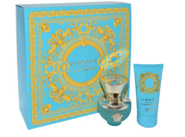 VERSACE SET(DYLAN TURQUOISE EDT/S 30ML + PERFUMED BODY GEL 50ML)