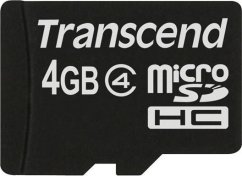 Transcend MicroSDHC 4 GB Class 4  (TS4GUSDC4)