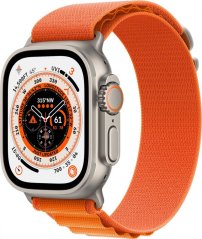 Apple Watch Ultra GPS + Cellular 49mm Titanium Case Alpine Loop Small Oranžový  (MNHH3FD/A)