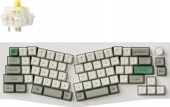 Keychron Keychron Q8 Max (Alice Layout) QMK/VIA Wireless Custom Mechanical Keyboard Fully Assembled Knob / Shell White / Gateron Jupiter Banana