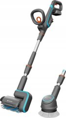 Gardena GARDENA cordless multi-cleaner AquaBrush Universal 18V P4A, hard floor cleaner (grey/turquoise, Li-Ion battery 2.5Ah P4A, POWER FOR ALL ALLIANCE)