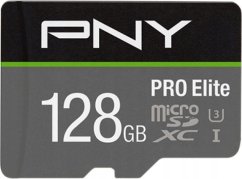 PNY PRO Elite MicroSDXC 128 GB Class 10 UHS-I/U3 A1 V30 (P-SDU128V31100PRO-GE)