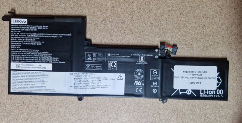 Lenovo SD/C L19D4PF4 15.36V60.7Wh4cel