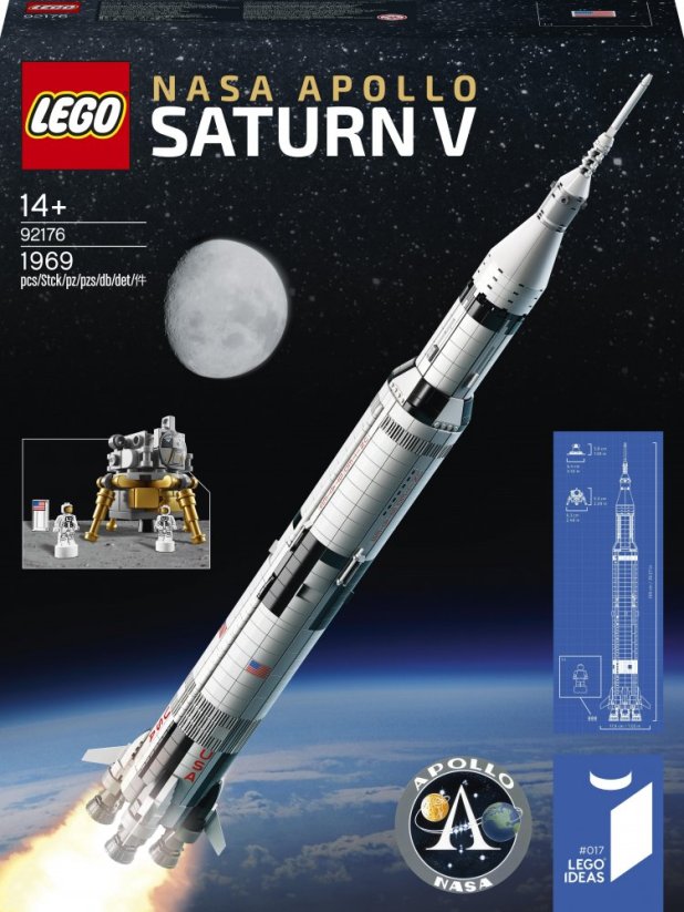 LEGO Ideas raketa NASA Apollo Saturn V (92176)