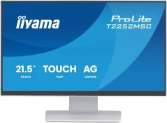 iiyama ProLite T2252MSC-W2AG monitor komputerowy 54,5 cm (21.4") 1920 x 1080 px Full HD LCD Ekran dotykowy Biely