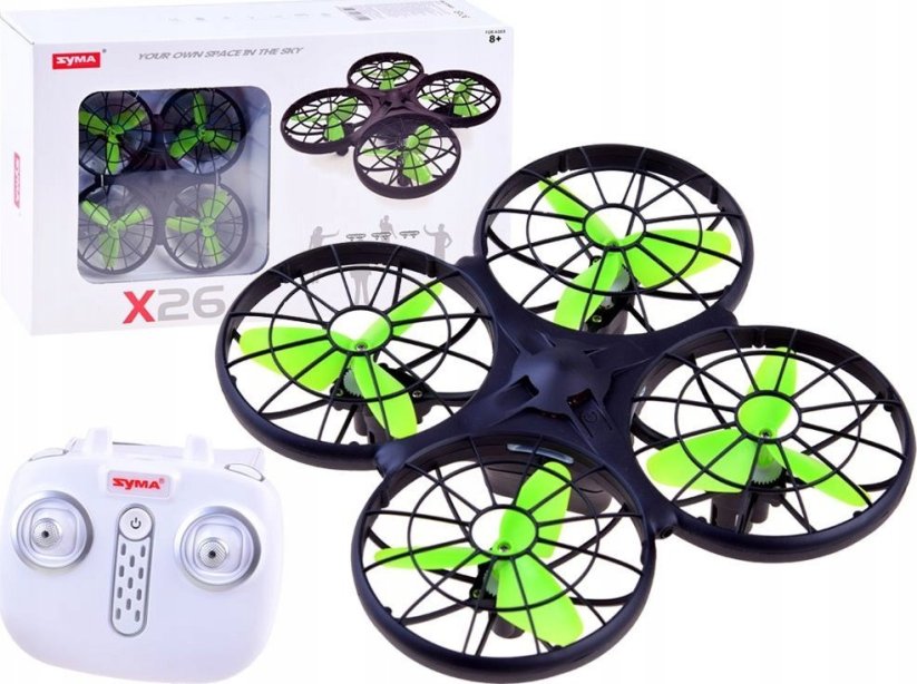 Jokomisiada Dron Syma X26 z sensorem przeszkód Zdalnie sterowana zabawka RC0545