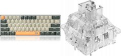 Redragon Redragon K606 Lakshmi Red switch (K606-OG&GY&BK) + A113 HP2 Panda Keycaps (A113 HP2)