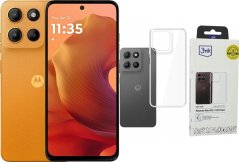 Motorola Moto G15 8/128GB Pomarańczowy (PB6E0015PL) + Etui Clear Case
