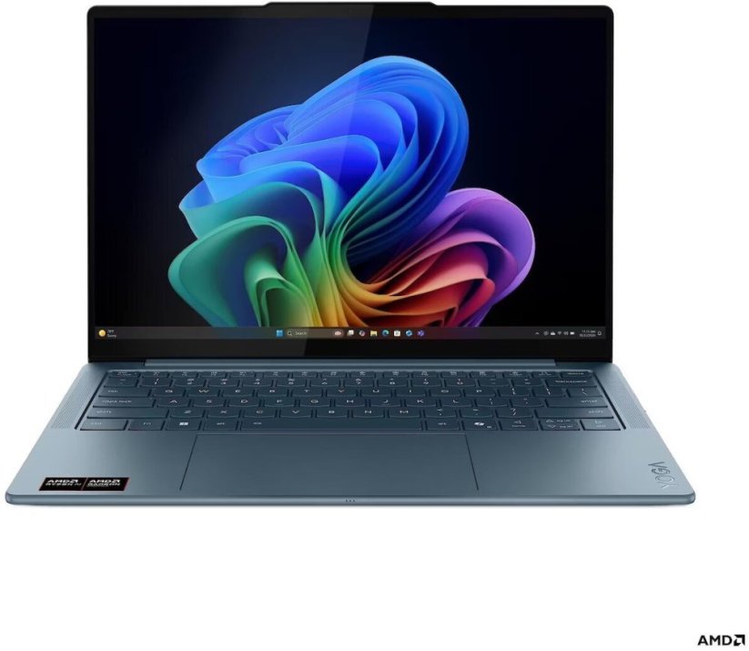 Lenovo - Yoga Slim 7 14AKP10 AMD | Tidal Teal | 14 " | OLED | WUXGA | 1920 x 1200 pixels | Glossy | AMD Ryzen AI 5 | 330 | 16 GB | Soldered LPDDR5X | Solid-state drive capacity 512 GB | AMD Radeon 820M Graphics | Windows 11 Home | 802.11be | Bluetooth vers (83JY