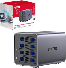 Unitek Unitek Obudowa RAID do disku SATA 2.5''/3.5'' 8 trybów 80TB USB-C