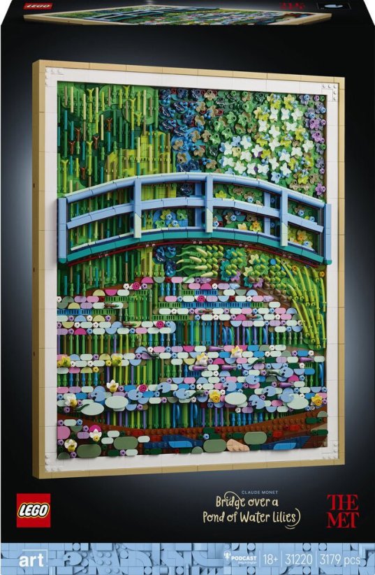 LEGO ART Claude Monet — Most nad stawem z liliami wodnymi (31220)