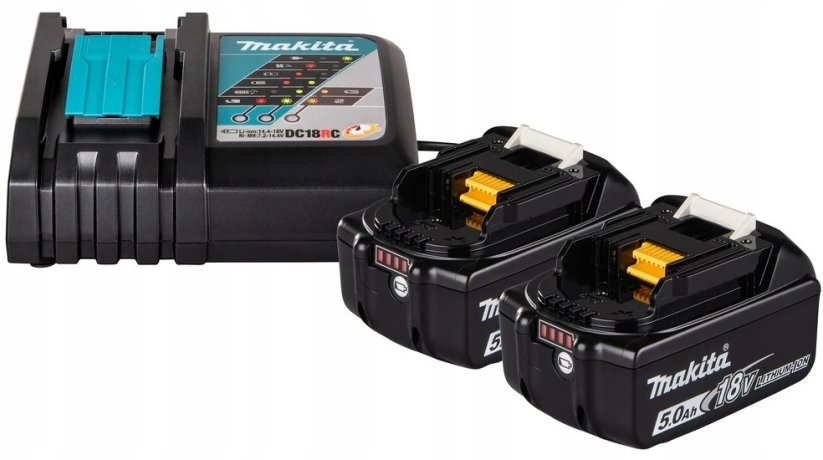 Makita CHARGER AND BATTERY SET 2X5AH 18V