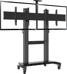 NoName Vivolink VLFS4065X2 držiak / stojak do monitorów 165,1 cm (65") Podłoga Čierny