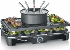 Severin RG 2347 grill raclette 8 os. 1400 W Čierny