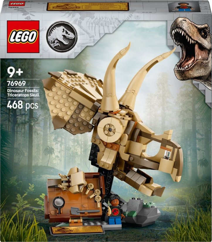 LEGO Jurassic World Szkielety dinozaurów: czaszka triceratopsa (76969)